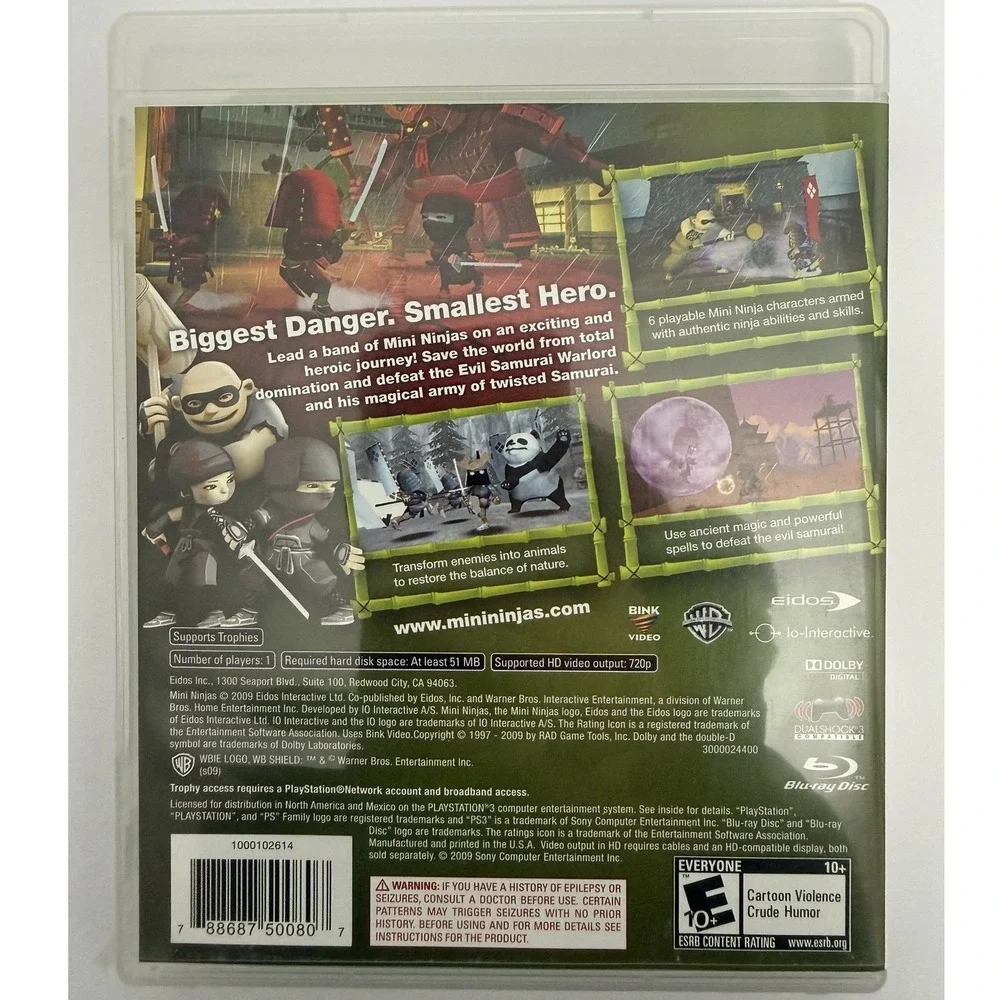 Mini Ninjas - Sony PS3 - CIB - Case Disc Manual Eidos Tested and Working - Picture 6 of 7